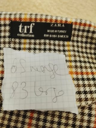 Vestido Zara cuadros talla S