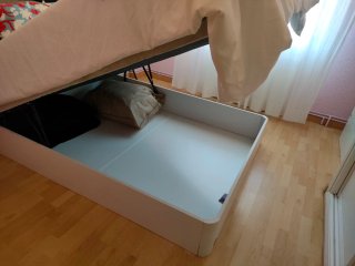 Conjunto Cama Canapé + Colchón + Cabecero mesillas