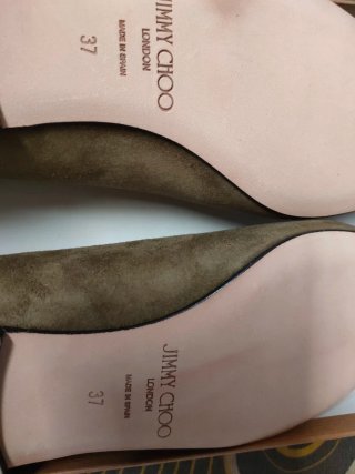 Zapatos de tacón bajo Jimmy Choo ante