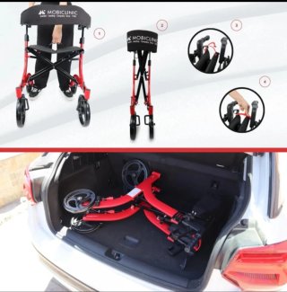 Andador Plegable Movilidad Rojo