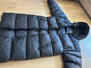 Abrigo Schott Plumas Negro Talla XL nuevo 100%