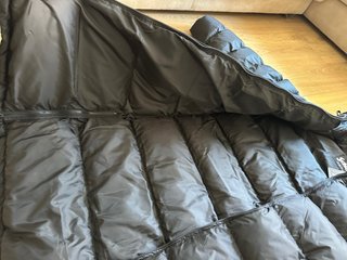 Abrigo Schott Plumas Negro Talla XL nuevo 100%