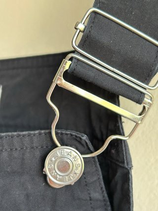 Peto estilo vaquero negro XS marca coreana Ivy.