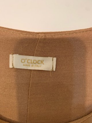 Vestido Oclock Camel