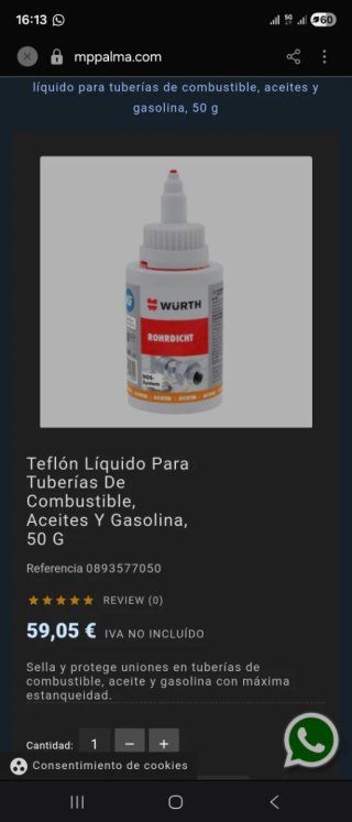 Wurth Sellador Líquido Roscas
