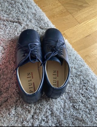 Zapatos PIULIN niño cordones azul marino, comunion