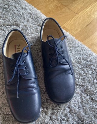 Zapatos PIULIN niño cordones azul marino, comunion