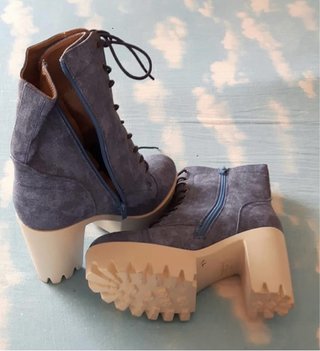 Stivaletti donna blu e bianchi