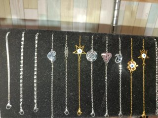 Lote de pulseras de acero inoxidable