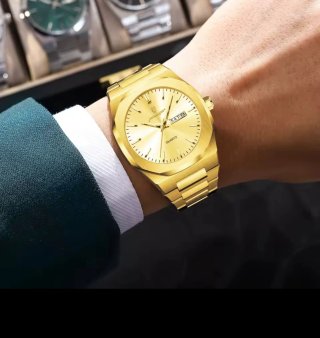 Reloj Poedagar Dorado Hombre