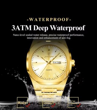 Reloj Poedagar Dorado Hombre