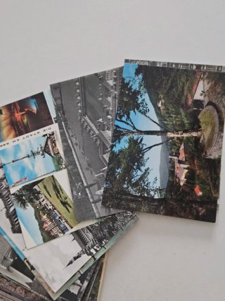 Lotto cartoline vintage ne scritte ne viaggiate