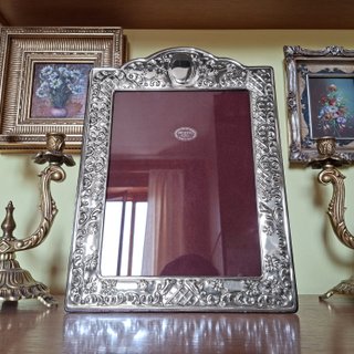 Cornice Portafoto Argento 925 anni 80 x foto 18x24