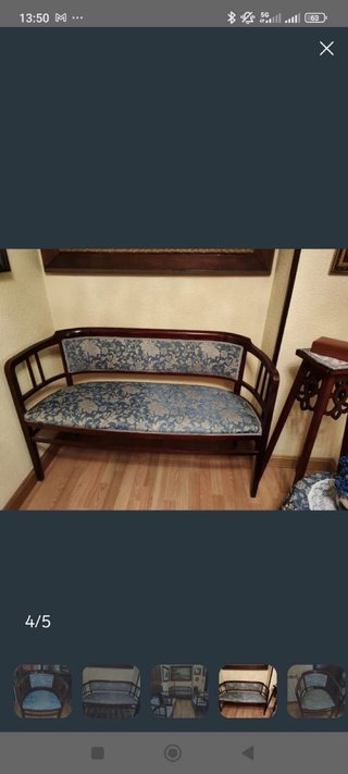 Conjunto Muebles Antiguos: Sillas y Bancada