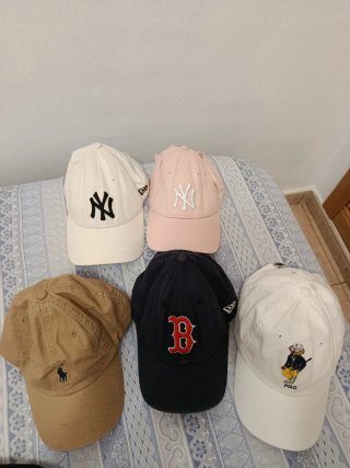 Lote 5 Gorras New Era y Polo Ralph Lauren