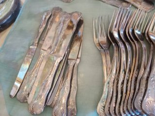 Cubertería Plata 800 Antigua 76 Piezas