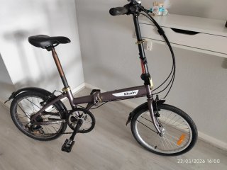 Bicicleta Plegable Morada