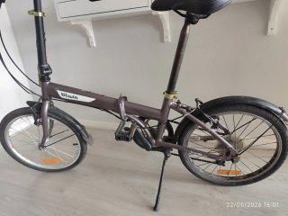 Bicicleta Plegable Morada