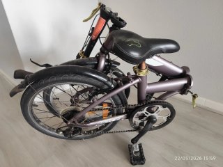 Bicicleta Plegable Morada