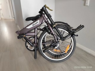 Bicicleta Plegable Morada
