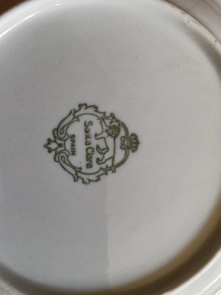 Vajilla Santa Clara Porcelana Blanca y Oro