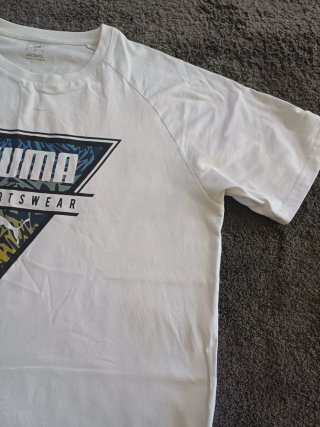 Camiseta Puma Sportswear blanca en talla L
