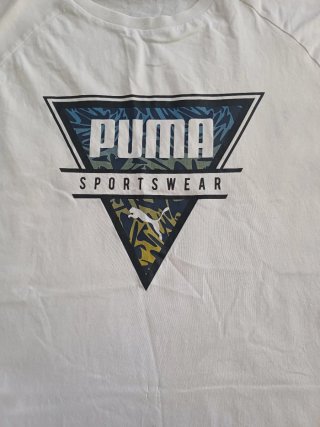 Camiseta Puma Sportswear blanca en talla L