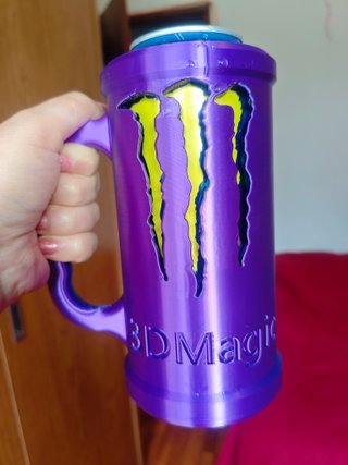 Copo Monster Nome Personalizável + Abridor + Tampa