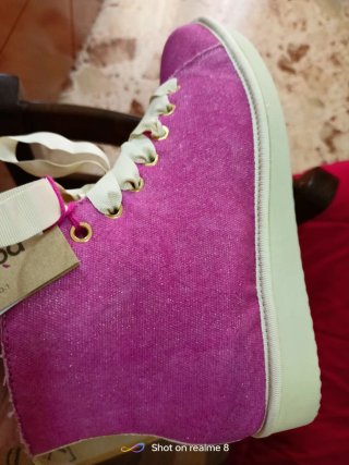 Polacchine Panchic donna rosa glitter