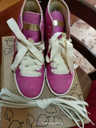 Polacchine Panchic donna rosa glitter
