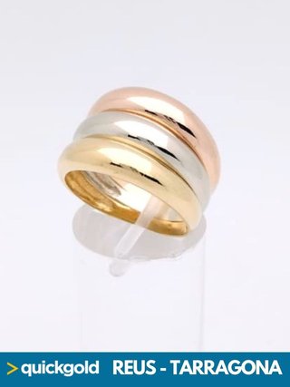 040-01-00660 ANILLO ORO 18k BANDAS T17