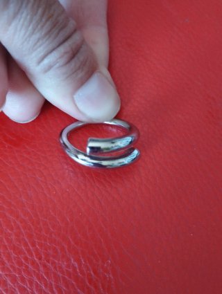Anillo plata maciza diseño espiral