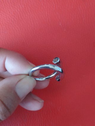 Anillo plata maciza diseño espiral