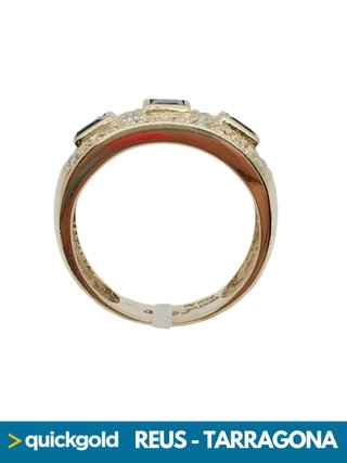 035-01-00866 ANILLO ORO 18K DIAMANTES T17