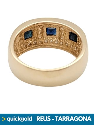035-01-00866 ANILLO ORO 18K DIAMANTES T17