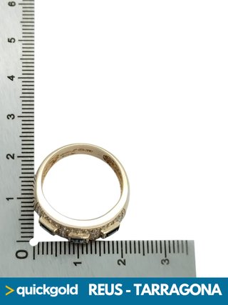 035-01-00866 ANILLO ORO 18K DIAMANTES T17