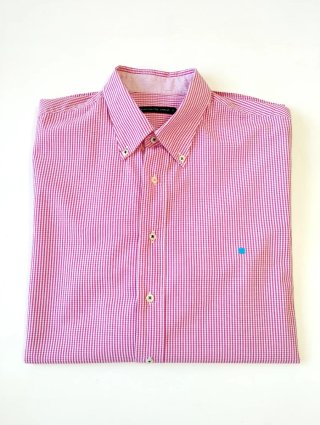Camisa Purificación García cuadros vichy rosa