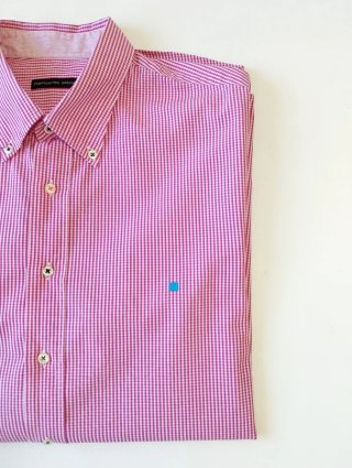 Camisa Purificación García cuadros vichy rosa