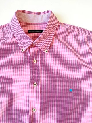 Camisa Purificación García cuadros vichy rosa