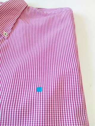 Camisa Purificación García cuadros vichy rosa