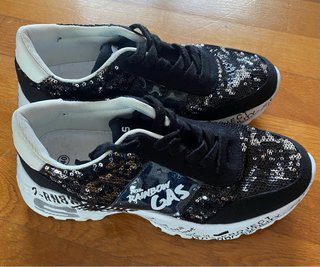 Scarpe Rainbow Donna Nero/Argento