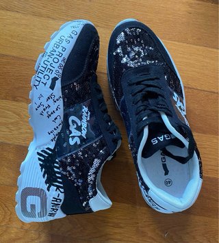 Scarpe Rainbow Donna Nero/Argento