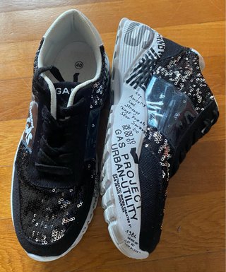 Scarpe Rainbow Donna Nero/Argento