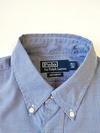Camisa Ralph Lauren cuadros azul y blanco