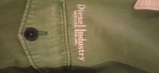 Chaqueta Diesel Verde y Beige