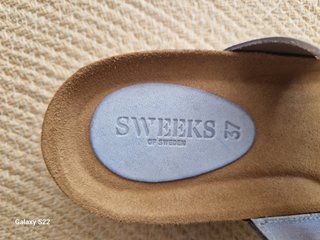 Sandalias Sweeks Beige/Plata Talla 37