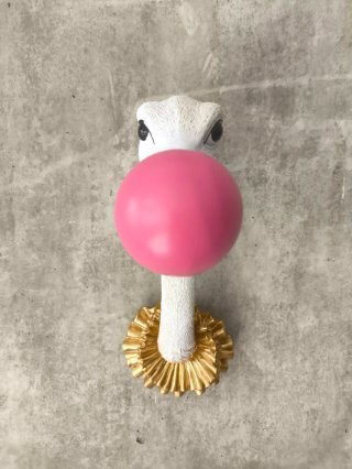 Avestruz Pop Art Kitsch Bubble gum chicle figura