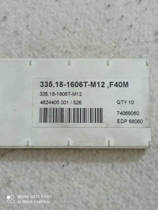 Lote de plaquitas de torno SECO, IZAR, SANDVIK