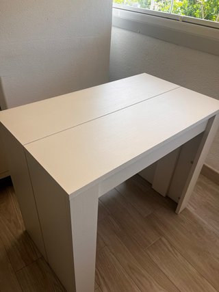 Mesa de comedor extensible de madera