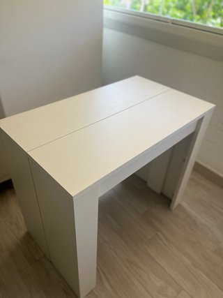 Mesa de comedor extensible de madera